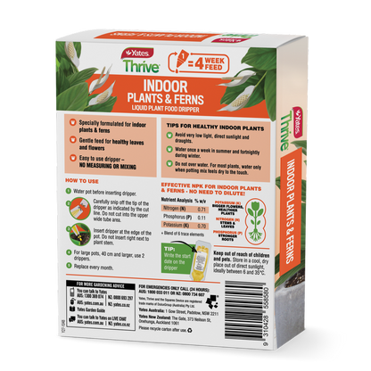 Yates 30mL Thrive Indoor Plants & Ferns Drippers - 5 Pack